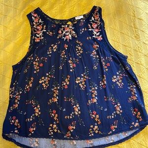 Mason & Belle lace and embroidered sleeveless top